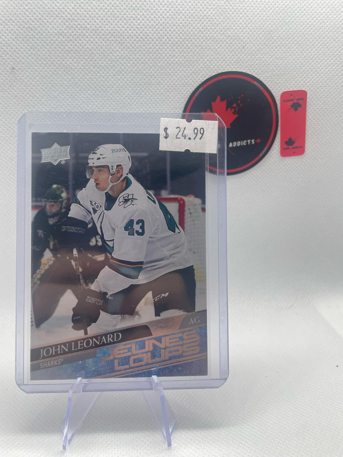 2020-21 Upper Deck French Jeunes Loups John Leonard RC #474