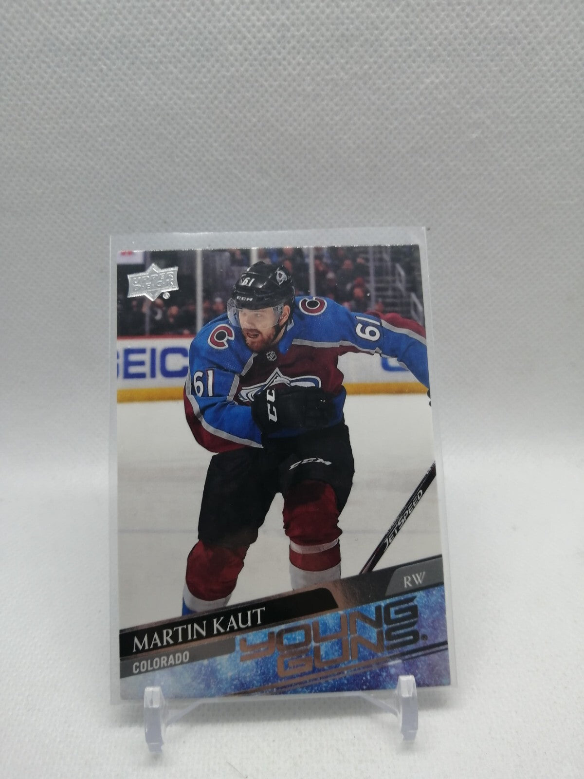 2020-21 MARTIN KAUT UPPER DECK YOUNG GUNS YG ROOKIE CARD #217