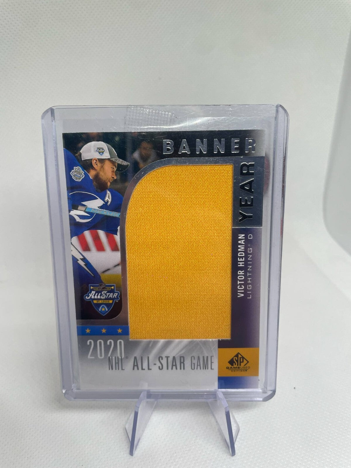 2020-21 SP Game Used Jumbo Banner Year NHL All-Star Game VICTOR HEDMAN #AS20-VH