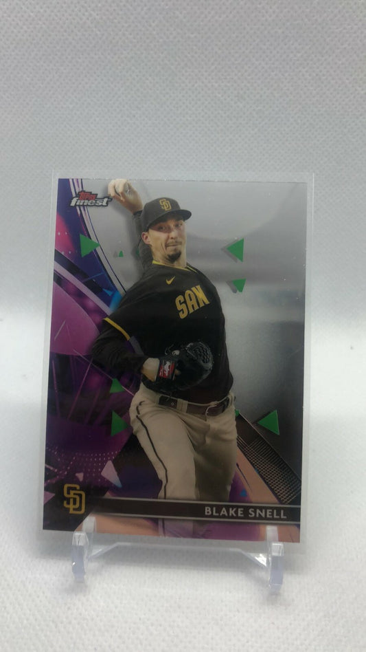 2021 Topps Finest Blake Snell Base Card San Diego Padres