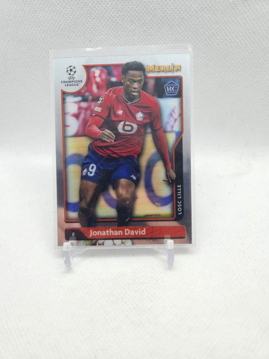2021-22 TOPPS MERLIN CHROME JONATHAN DAVID BASE ROOKIE CARD#99