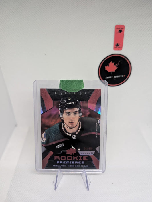 2023-24 Trilogy Hockey Rookie Premieres Red Level 3 Michael Kesselring #129 /49