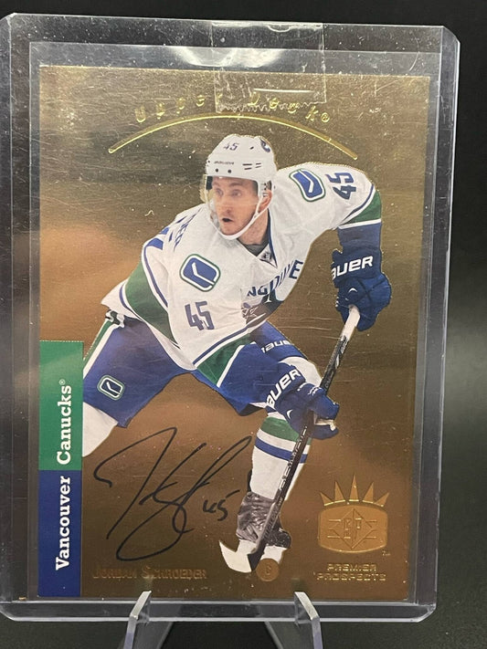 2013-14 SP Jordan Schroeder Premier Prospects Auto #d/99