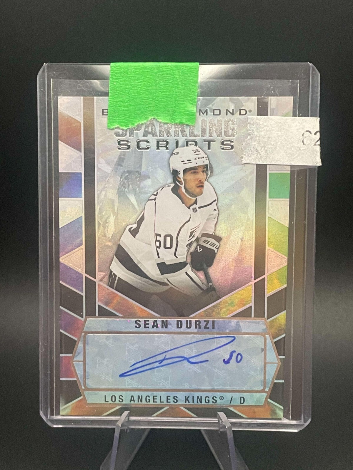 2022-23 UD Black Diamond Sparkling Scripts Auto #SC-SD Sean Durzi
