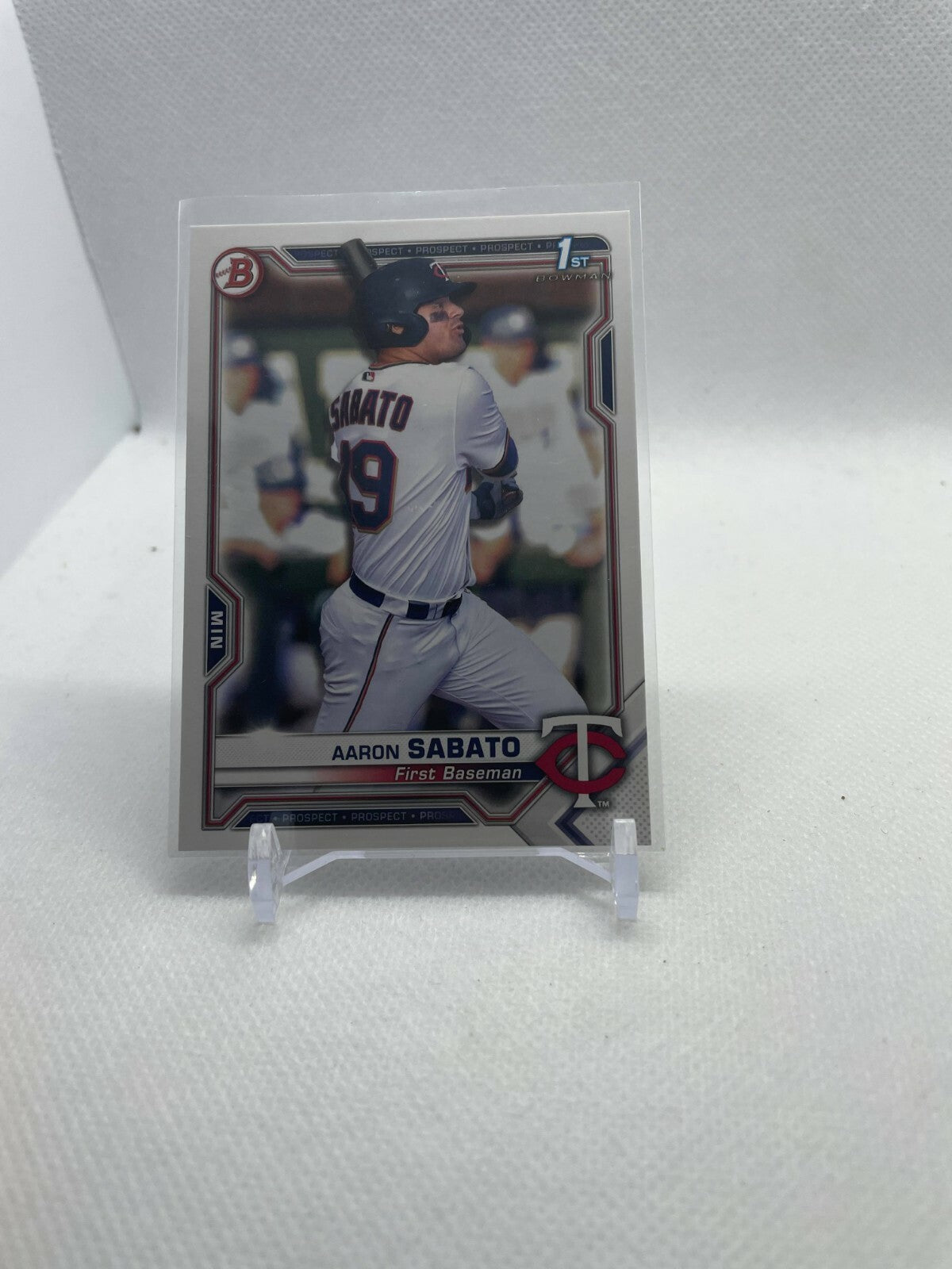 2021 Bowman Paper Prospects #BP-125 Aaron Sabato - Minnesota Twins 1st