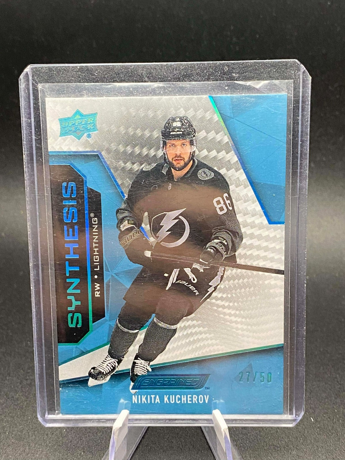 2019-20 Upper Deck Engrained Nikita Kucherov Synthesis Blue 🔥 /50