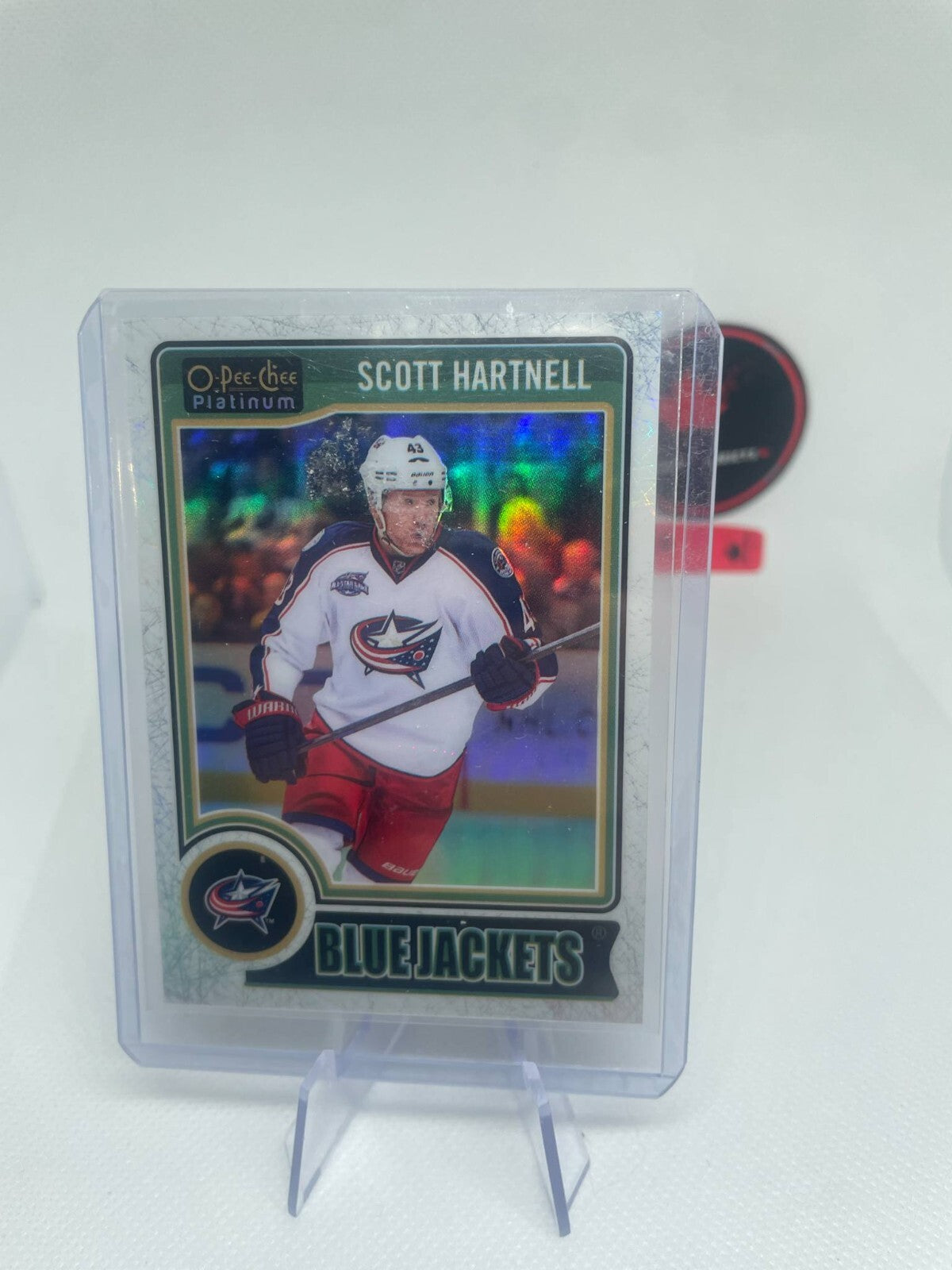 14/15 OPC Platinum Columbus Blue Jackets Scott Hartnell White Ice #12 Ltd #/199