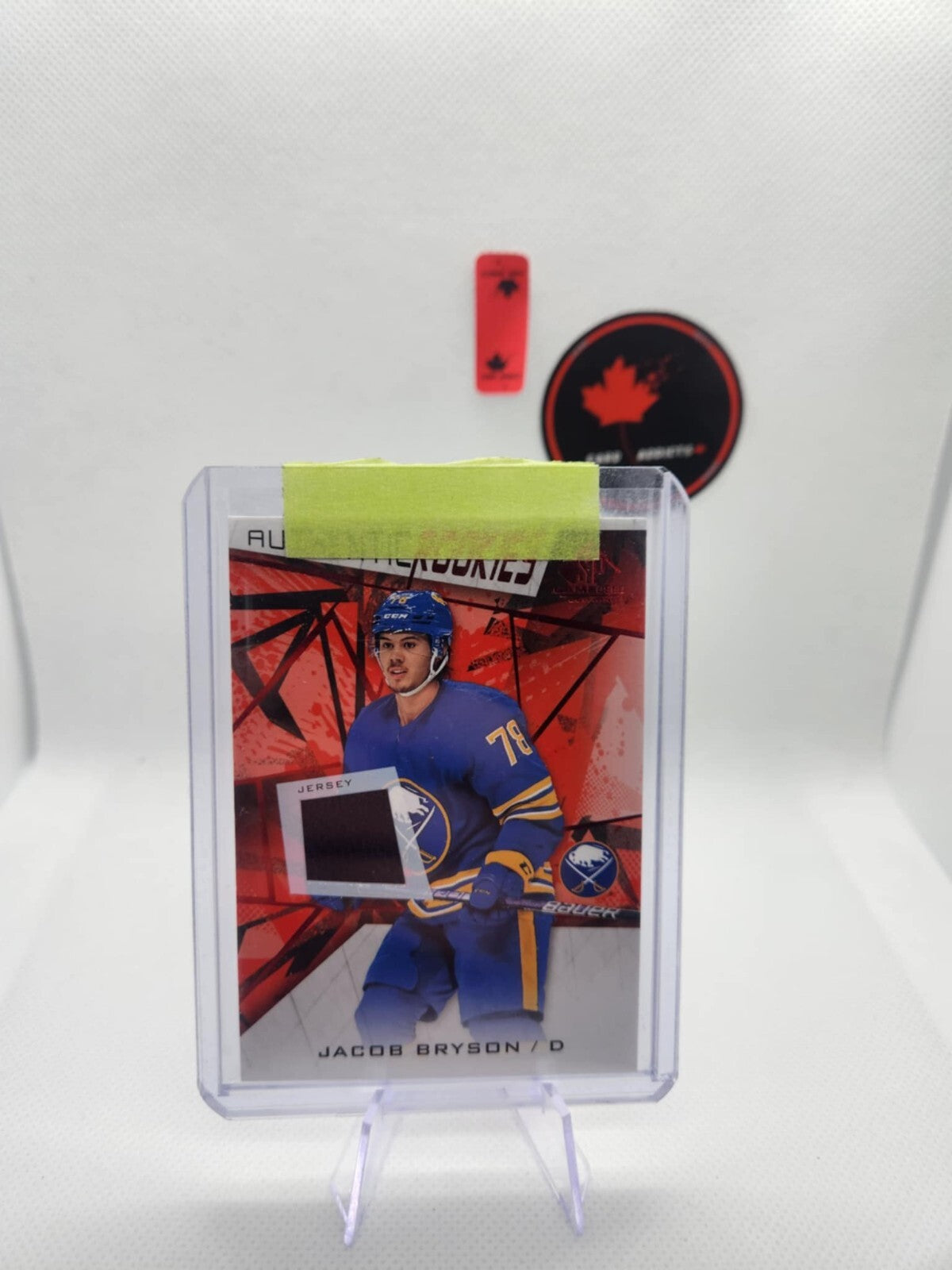 2021-22 SP GAME USED JACOB BRYSON AUTHENTIC ROOKIES JERSEY CARD SABRES