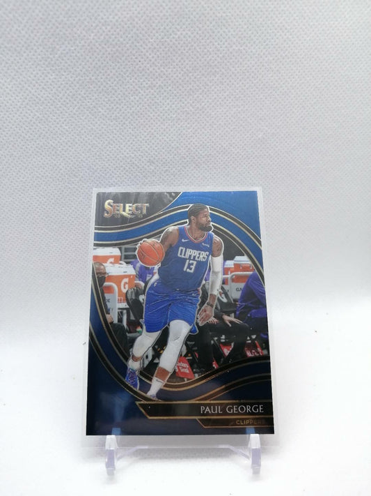 2021 Select Basketball Paul George Courtside BLUE Retail #254 Clippers