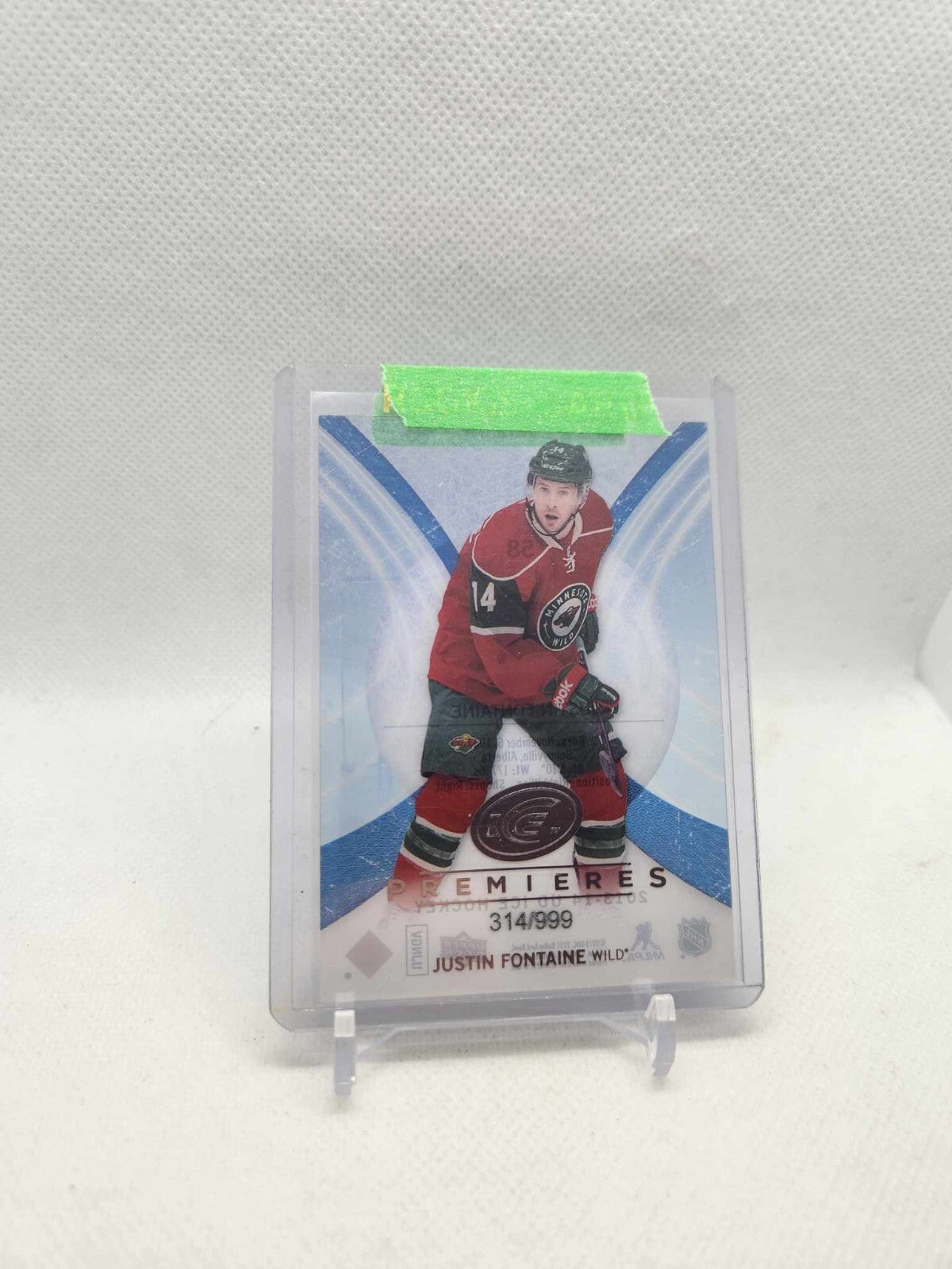 13-14 UD Upper Deck ICE Premieres Rookie RC #58 JUSTIN FONTAINE /999