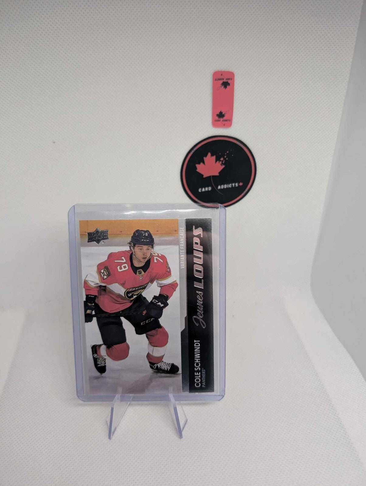 COLE SCHWINDT 2021-22 UPPER DECK EXTENDED FRENCH JEUNES LOUPS YOUNG GUNS RC #721