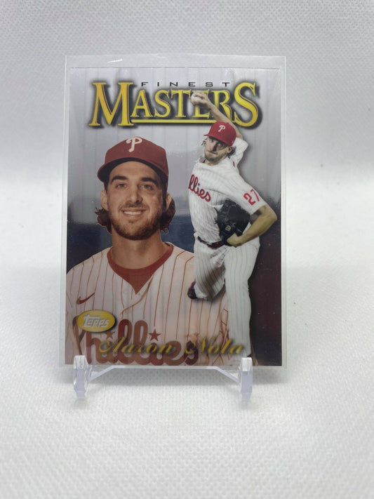 2021 Topps Finest Masters Insert #97FM-AN Aaron Nola Phillies