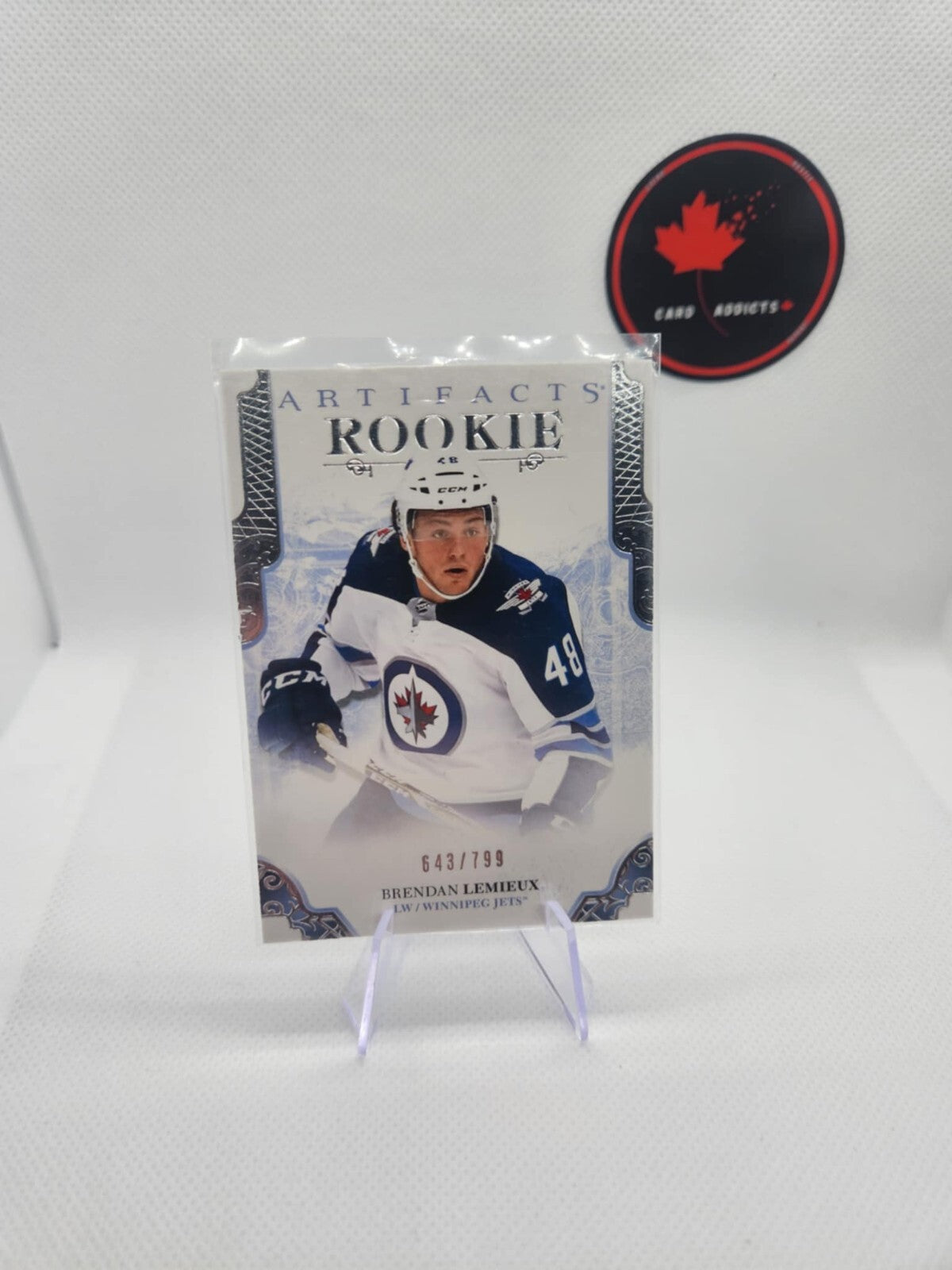2017-18 Upper Deck Artifacts Rookie Brendan Lemieux /799 Winnipeg Jets