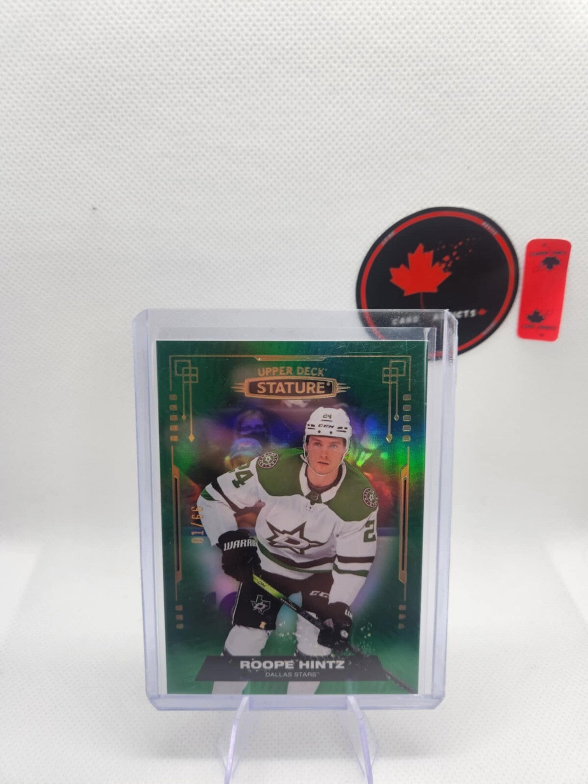 2021-22 Upper Deck Stature Roope Hintz Photo Variant Green /66 Color Match