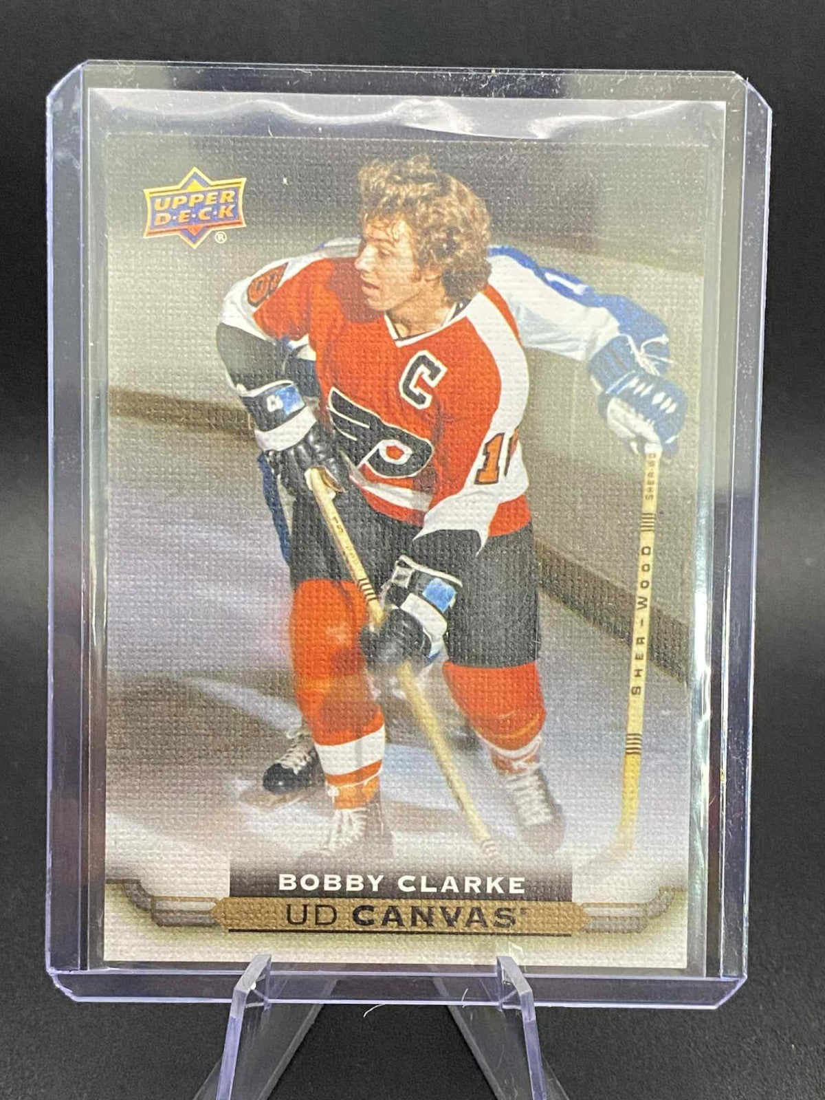 2015-16 Upper Deck Series 2 UD Canvas Retired C241 Bobby Clarke Philly Flyers