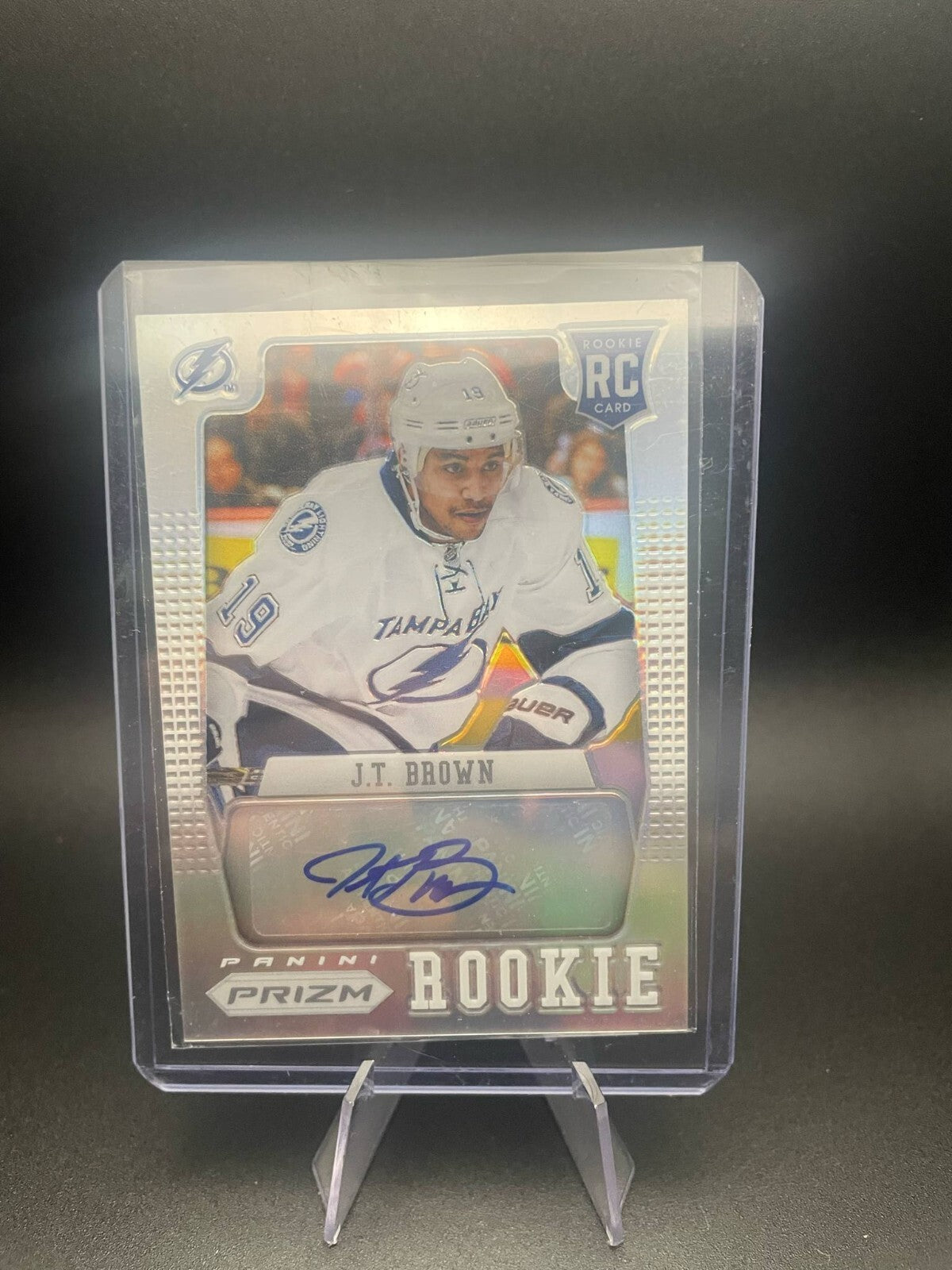 2014-15 PANINI PRIZM J.T. Brown Autograph Auto Rookie Lightning SILVER PRIZM