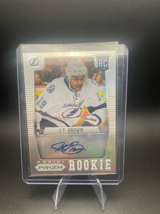 2014-15 PANINI PRIZM J.T. Brown Autograph Auto Rookie Lightning SILVER PRIZM