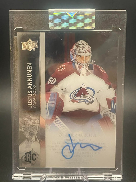2021-22 Upper Deck Clear Cut Rookie Auto Justus Annunen #CC-US Colorado
