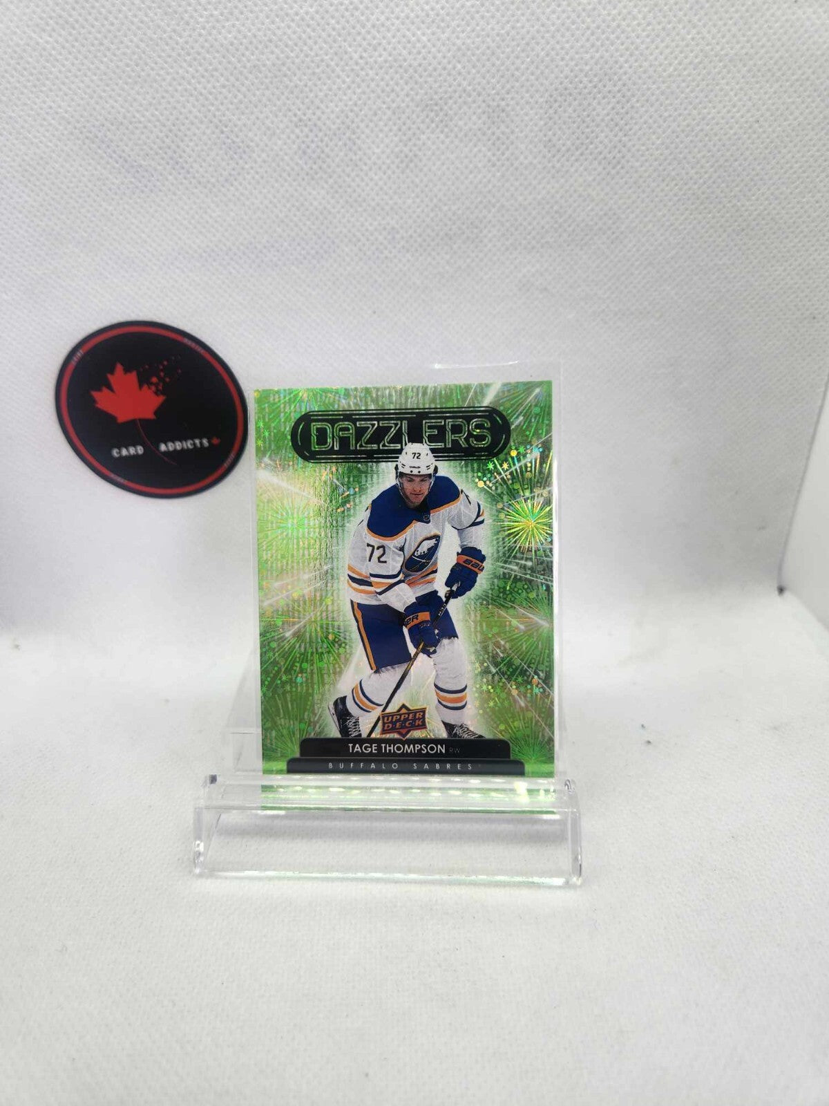 2022-23 Upper Deck Tage Thompson Green Dazzlers DZ-20