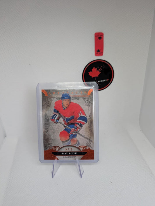2020-21 Upper Deck Artifacts Legends Autumn /75 Saku Koivu #1542020-21 Upper Dec