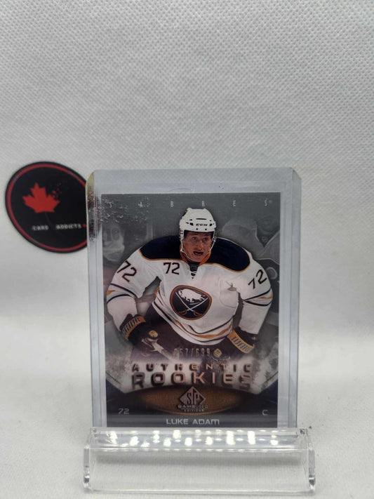 2010-11 LUKE ADAM UD SP GAME USED AUTHENTIC ROOKIES #102 SABRES /699
