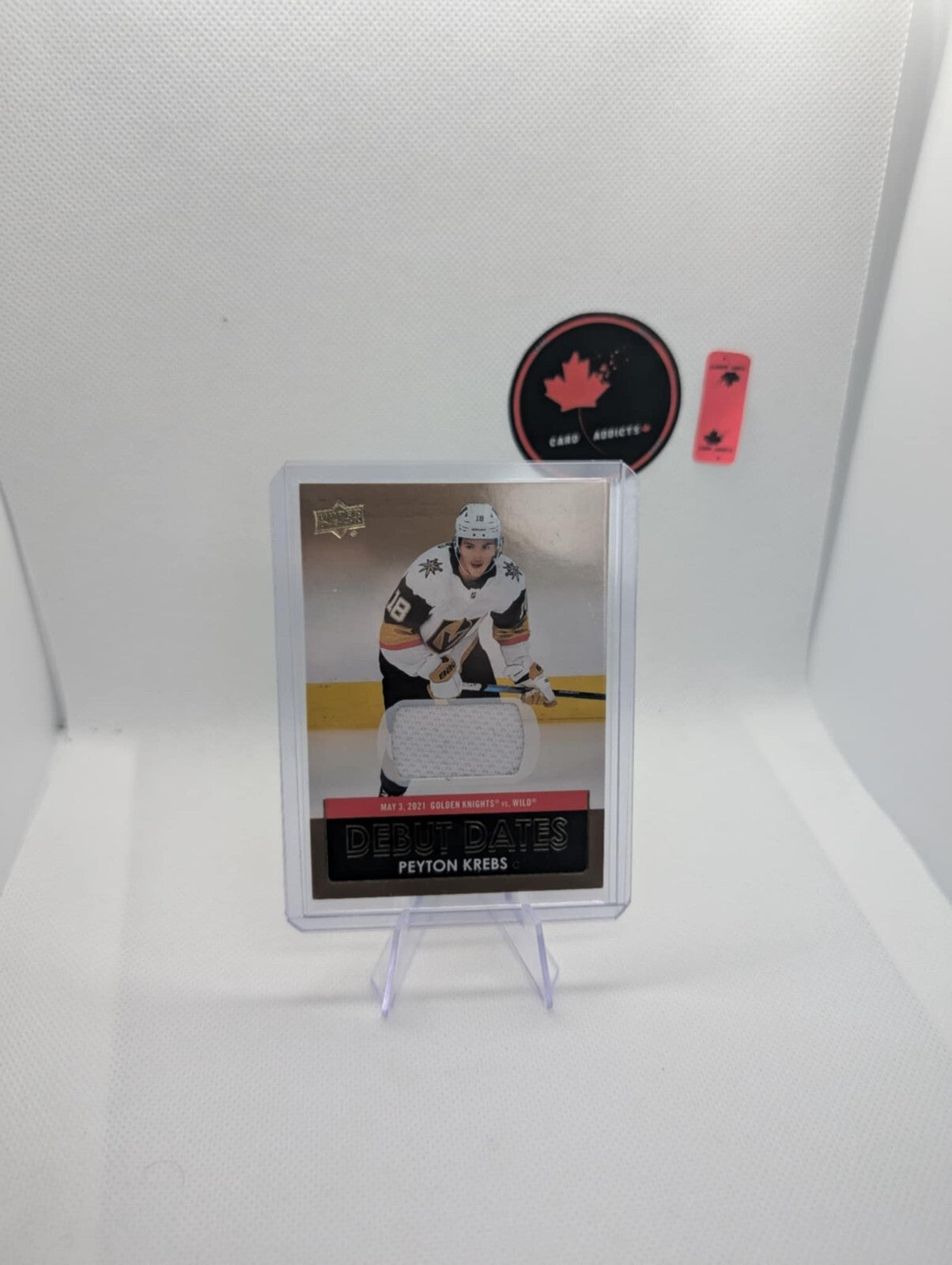2021-22 Upper Deck Debut Dates Jerseys #DD14 Peyton Krebs