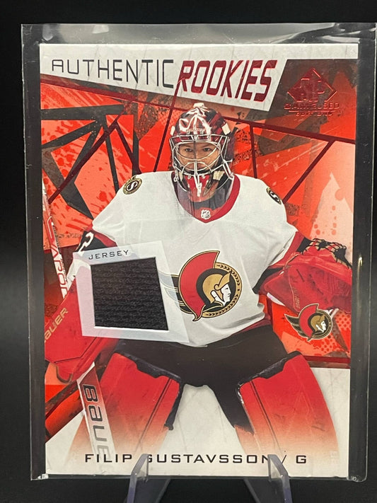 2021-22 SP Game Used #189 Filip Gustavsson Authentic Rookies Jersey - Ottawa