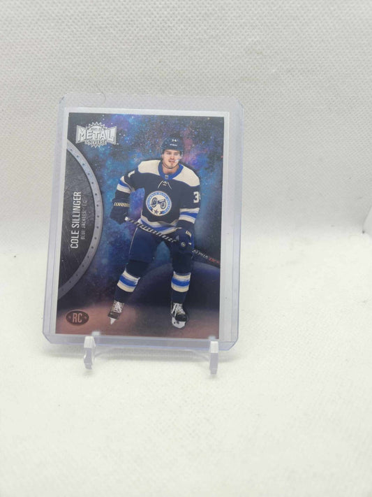 2021-22 Skybox Metal Universe Cole Sillinger Rookie Card # 161