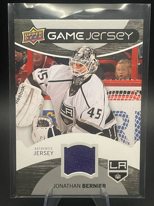 12-13 UD UPPER DECK JONATHAN BERNIER GAME USED JERSEY #GJ-JB - 2012
