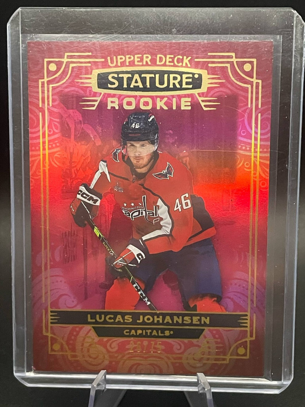 2022-23 UD Stature Rookie 170 Lucas Johansen /75 Washington Capitals