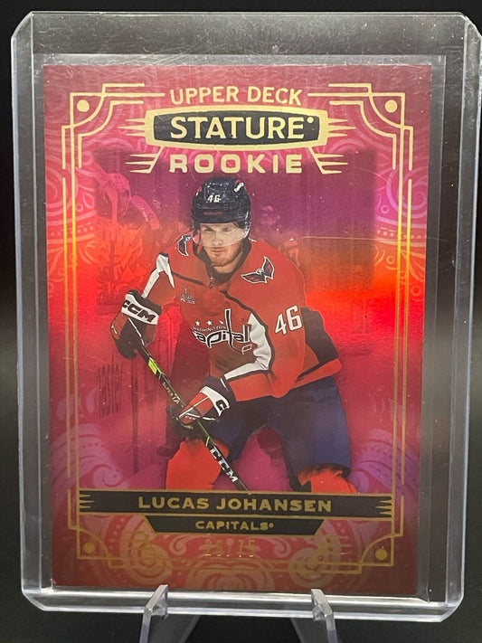 2022-23 UD Stature Rookie 170 Lucas Johansen /75 Washington Capitals