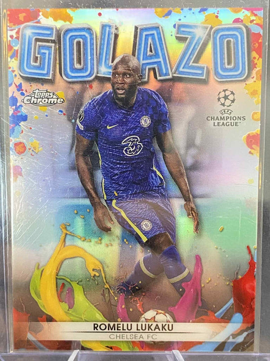 2021-22 Topps Chrome UEFA Golazo #G7 Romelu Lukaku