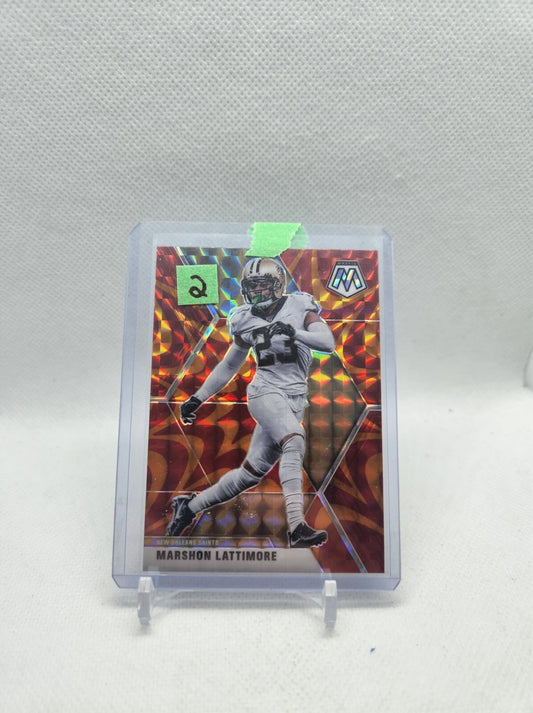 Panini 2020 Mosaic Marshon Lattimore Orange Reactive New Orleans Saints