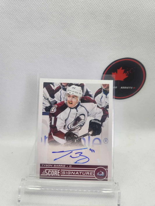2013-14 Score Signatures Tyson Barrie #SS-TB Auto