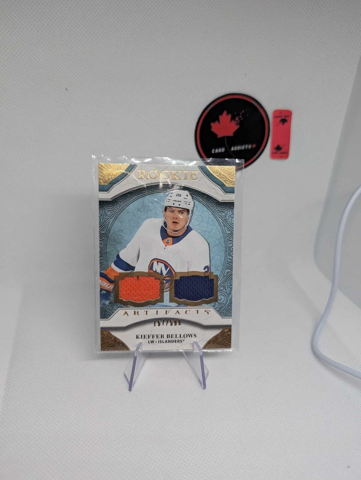 Kieffer Bellows 2020-21 Upper Deck Artifacts Rookie Dual Jersey RC /599 #163
