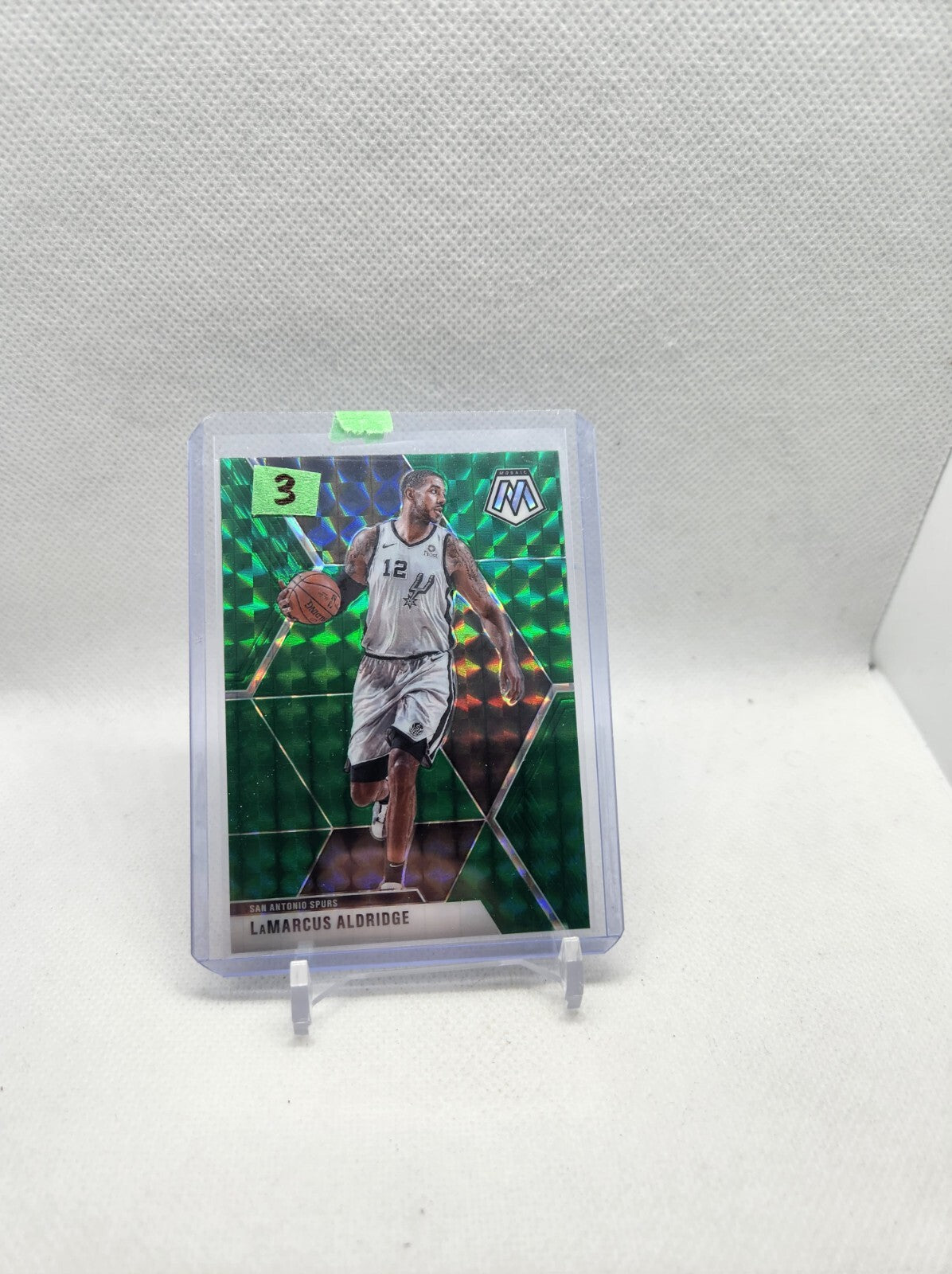 2019-20 Panini Mosaic basketball Green Mosaic parallel #194 Lamarcus Aldridge