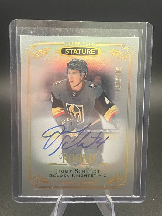 2019-20 Upper Deck Stature Autographs #168 Jimmy Schuldt RC CAR /199 - VEGAS