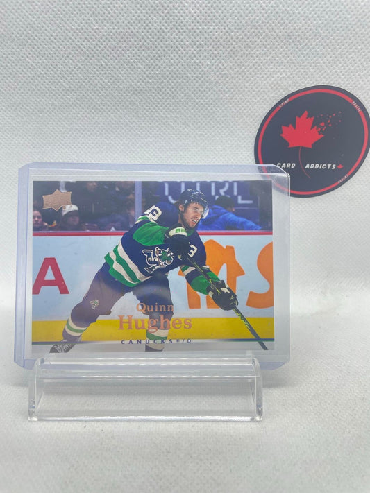 2022-23 Upper Deck Retro Tribute Quinn Hughes #T-67 Vancouver