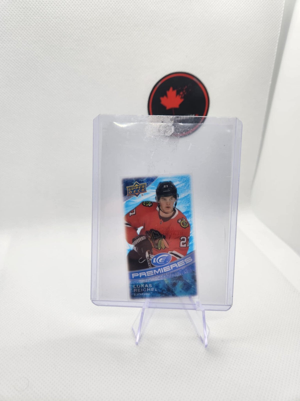 Lukas Reichel #MI-16 2022-23 ICE Mini Premieres Chicago Black Hawks