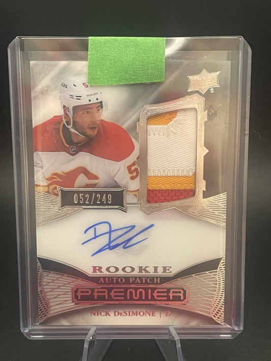 2022-23 Upper Deck Premier Nick DeSimone Rookie Auto Patch /249 #AR-ND