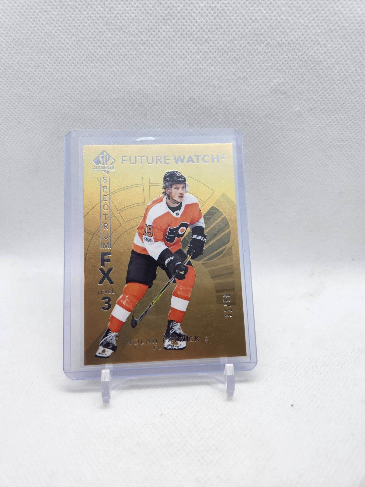 2017-18 SP Authentic Future Watch Gold FX Nolan Patrick /50