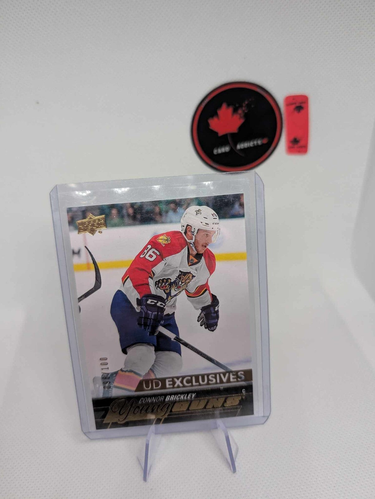 2015-16 Upper Deck Young Guns UD Exclusives /100 Connor Brickley #249 Rookie