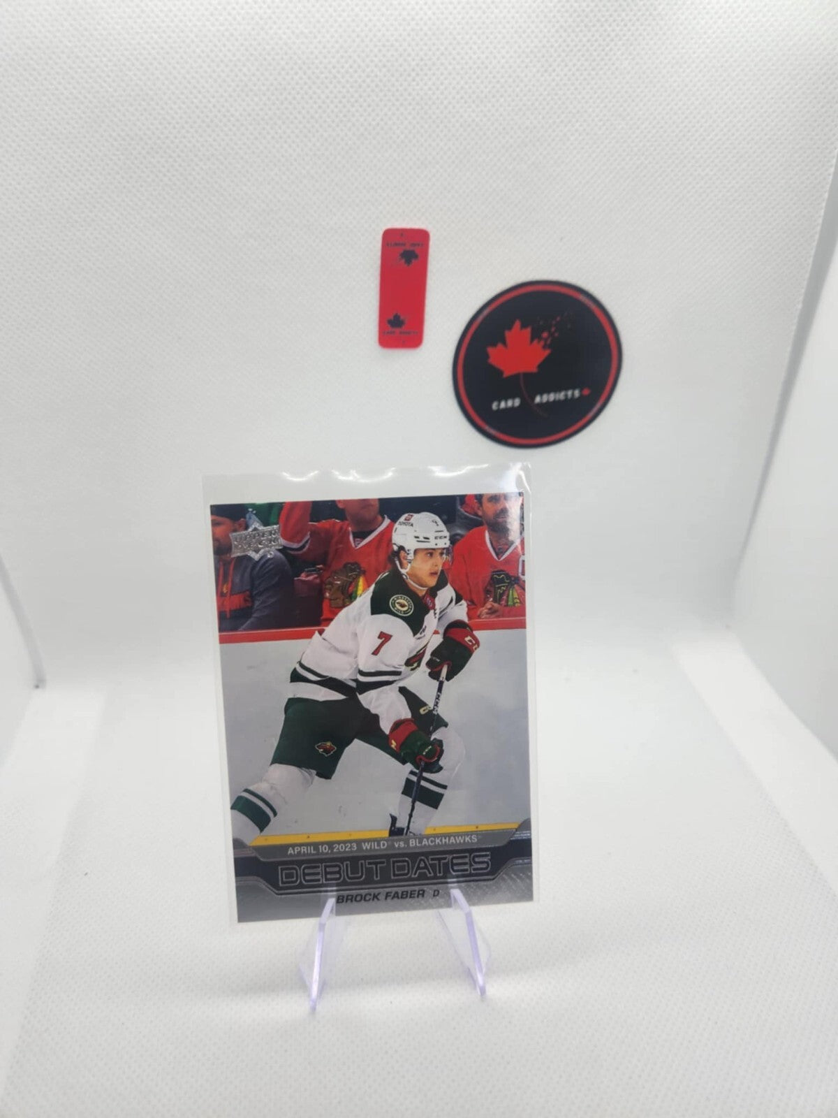 2023-24 Upper Deck Series 1 Debut Dates Brock Faber #DD-15
