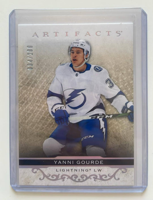 2021-22 UD Artifacts Yanni Gourde Silver Spectrum Parallel /299