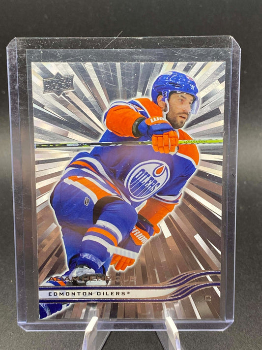 2025-26 Upper Deck Series 1 Silver Outburst Adam Henrique #65 Oilers