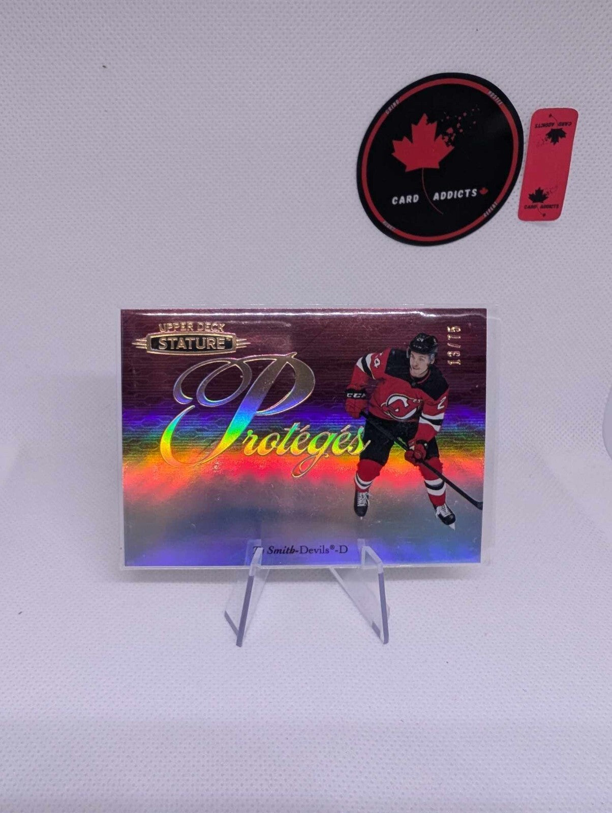 2020-21 Upper Deck Stature Ty Smith Rookie Proteges Red /75