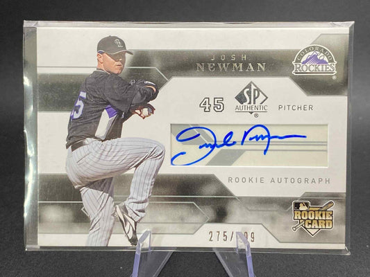 2008 SP Authentic Rookie Auto /699 Josh Newman #175 Rookie Auto RC