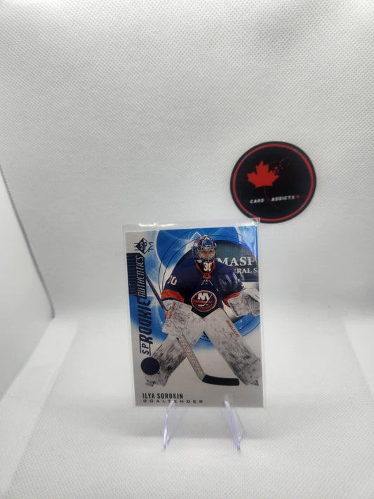 2020-21 Upper Deck SP Hockey #116 Ilya Sorokin Sp Rookie Authentics Blue