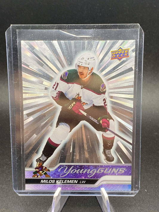 2023-24 UD Series 1 Outburst Young Guns Milos Kelemen Arizona Coyotes