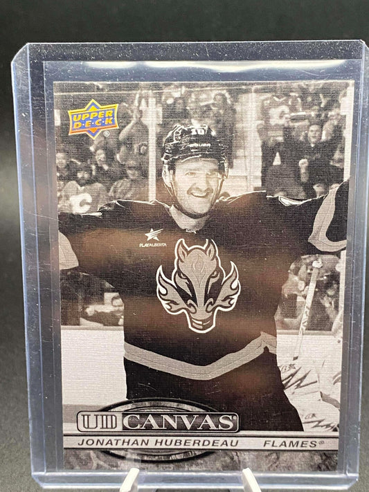 2025-26 UD Series 1 Hockey Jonathan Huberdeau Canvas Black & White 1:48 SP #C-25